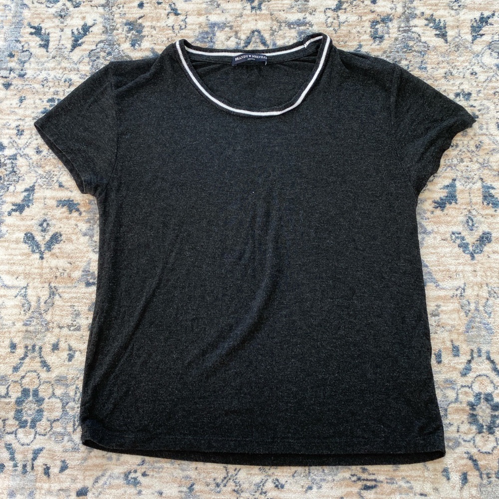 brandy melville grey top